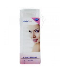 STERILUX VISAGE COTON CARRES 45 UNITES