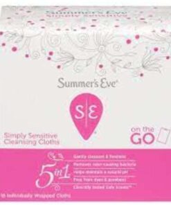 SUMMERS EVE SIMPLY SENSITIVE CLEANSING CLOTHS FOR SENSITIVE SKIN 5 IN 1