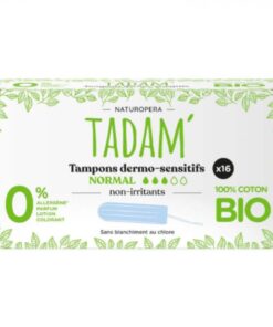 TADAM TAMPONS DERMO SENSITIFS NORMAL COTON BIO X16