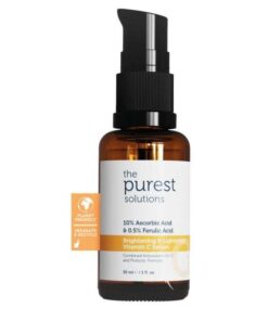 THE PUREST SOLUTIONS BRIGHTENING ET LIGHTENING VITAMIN C SERUM 10% ASCORBIC ACID ET FELURIC ACID 0.5 % ML