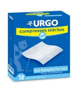 URGO COMPRESSES DE GAZE STERILES 40CM*40CM 10 SACHETS INDIVIDUELS