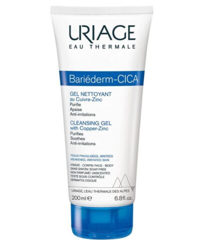 URIAGE BARIEDERM CICA GEL NETTOYANT AU CU ZN 200 ML
