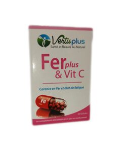 VERTUPLUS FERPLUS ET VITAMINE C 30 GELULES