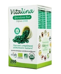 Vitalina Spiruline Bio – 200 Comprimés