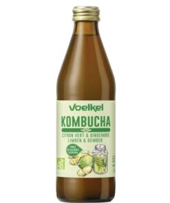 VOELKEL KOMBUCHA CITRON VERT ET GINGEMBRE 0.33 L