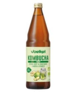 VOELKEL KOMBUCHA CITRON VERT ET GINGEMBRE 750ML