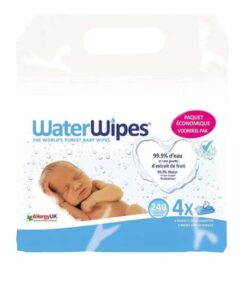WATERWIPES PACK LINGETTES BEBE PACK DE 4 X 60