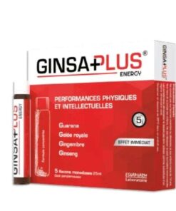 WINNER GINSA PLUS ENERGYSHOT 5 FLACONS MONODOSES 25 ML GOUT ARGUMES