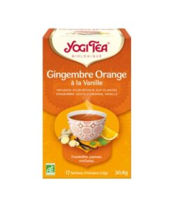 YOGI TEA TISANE GINGEMBRE ORANGE A LA VANILLE 17 SACHETS