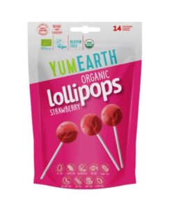YUMEARTH LOLLIPOPS ORGANICS FRAISE PACK DE 14