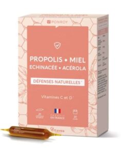YVES PONROY DEFENSES NATURELLES PROPOLIS MIEL 20 AMPOULES