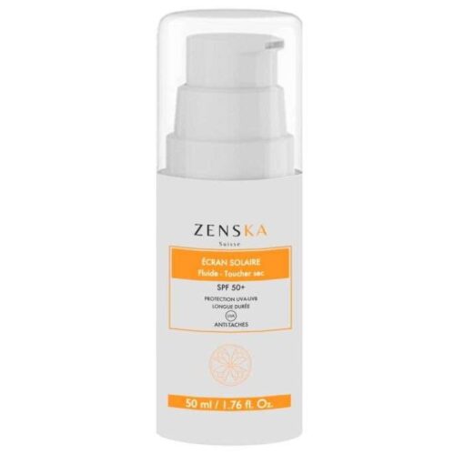 ZENSKA ECRAN SOLAIRE FLUIDE TOUCHER SEC SPF 50+ ANTI TACHES 50 ML