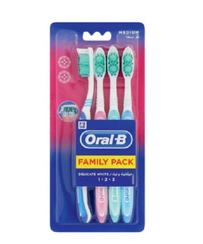 Oral-B Bad Delicate White family Medium pack
