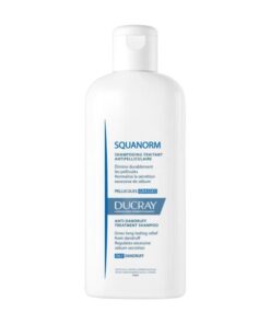 Ducray – Squanorm Shampooing traitant antipelliculaire – Pellicules grasses – 200 ml