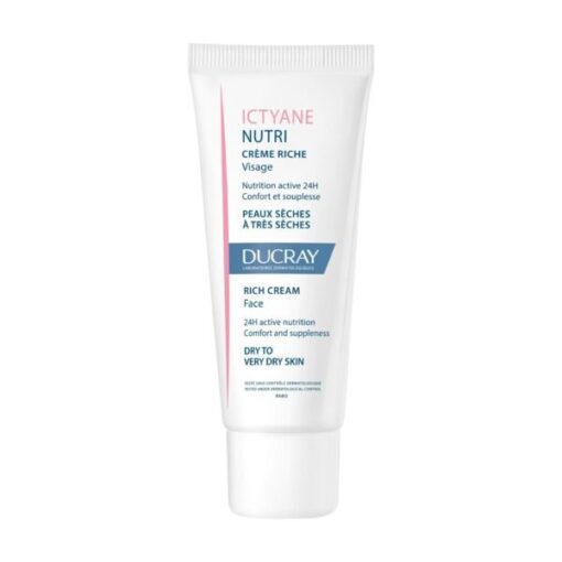 Ducray — Crème riche Visage — Crème visage peau sèche — Ictyane Nutri 40 ml
