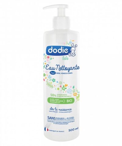 Dodie – Eau nettoyante 3 en 1 flacon Pompe – 500 ml