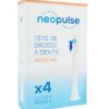 NEOPULSE Recharge 4 Tetes de Brosse à Dent Ultra Souple Blanc