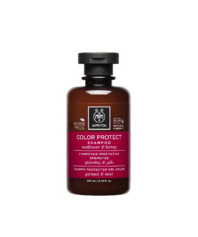 APIVITA SHAMPOOING PROTECTION COULEUR 250ML CHEVEUX COLORES