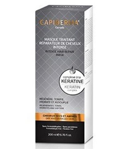 Capiderma – Masque Traitant Réparateur de Cheveux Intense à la Kératine – 200 ml