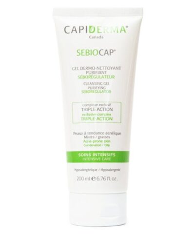 Capiderma – Sebiocap gel dermo-nettoyant pour peaux à tendance acnéique – 200 ml
