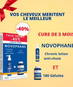 ACM Novophane Chronic Lotion Anti-chute + Novophane 180 Gelules PACK