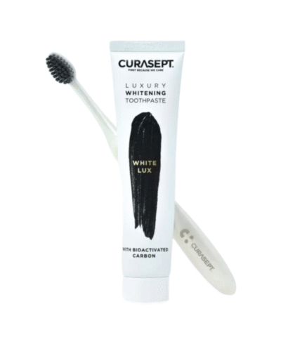 Curasept Dentifrice White Luxury 75ml+ Brosse a Dent PACK