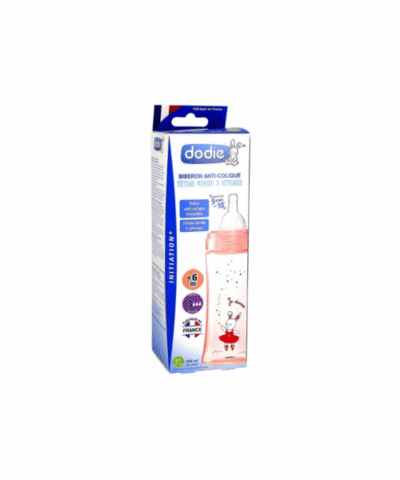Dodie Biberon Initiation+ 330Ml Rose Danse +6 M