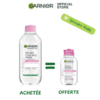 Garnier Eau Micellaire Peaux Sensibles 400ml + Eau Micellaire 100ml Offerte