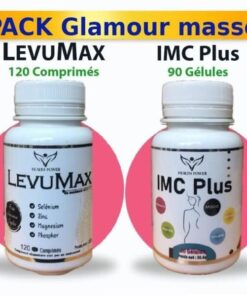 HEALTH POWER PACK Glamour masse IMC Plus 90 Gélules + LevuMax 120 Comprimés