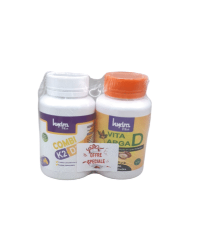Hydra Plus Combi K2 D3 60 Comprimes  + Vita Arga D 60 Comprimes Pack