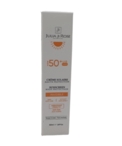 Julia & Rose Creme Solaire Invisible Aux Prebiotiques Spf50+ 50ml
