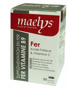 Maelys Fer Acide Folique et Vitamine C – 30 Gélules