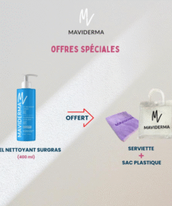 Maviderma Gel Nettoyant Surgras 400ml+ Serviette Trousse