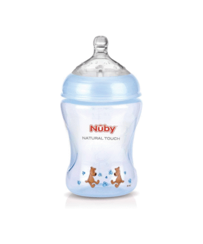 Nuby Biberon Col Large Blue Claire +0m 240ml NT68007
