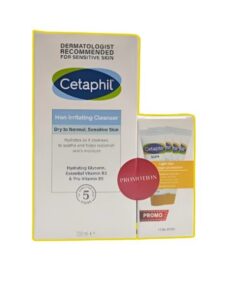 Cetaphil – Lotion Nettoyante – 200 ml + Cetaphil sun Echantillon pack