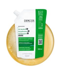 DERCOS TECHNIQUE  ECO-RECHARGE SHAMPOOING ANTIPELLICULAIRE DS – CHEVEUX NORMAUX A GRAS