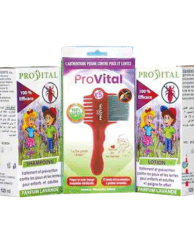 Pro Vital Anti Poux Shampoing+Lotion+Authentique Peigne Pack