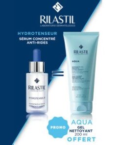 RILASTIL HYDROTENSEUR SÉRUM 30ML = AQUA GEL NETTOYANT VISAGE OFFERT