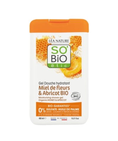 SO BIO GEL DOUCHE MIEL DE FLEURS ET ABRICOT 450ML