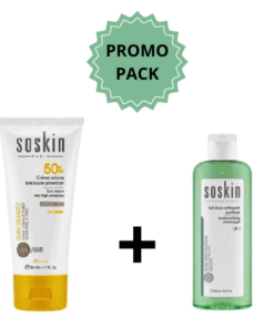 Soskin Ecran Fluide Invisible Spf50+ 125ml+Gel Nettoyent 100ml Pack