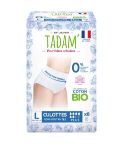 TADAM CULOTTES FUITES URINAIRES PLUS TAILLE L X 8