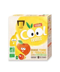 VITABIO COOL FRUITS POMME BANANE 4 X 90G