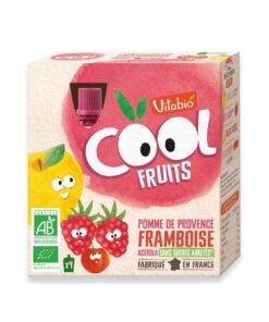 VITABIO COOL FRUITS POMME FRAMBOISE 4 X 90G