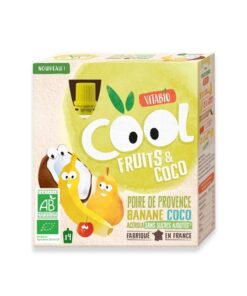 VITABIO COOL FRUITS POMME POIRE 4 X 90G