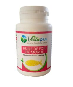 Vertu Plus Huile de foie de morue 500mg 90 capsules