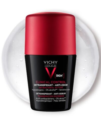 Vichy Homme DÉODORANT CLINICAL CONTROL 96H | Tous types de peau | 50ml