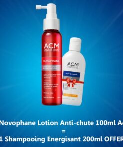 Acm Novophane Lotion anti-chute – 100 ml + Shampooing Energisant 200ml Offert