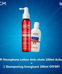 Acm Novophane Lotion anti-chute – 100 ml + Shampooing Energisant 200ml Offert