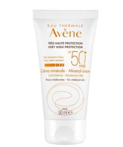 Avène Solaire Creme Minerale Tres Haute Protection Peaux Intolerantes Spf50+ 50ml