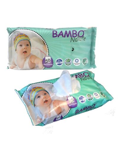 Bambo Nature Lingettes 50P sans parfum